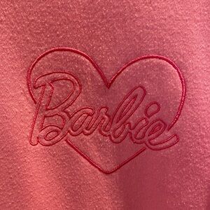 Barbie Pink Quarter-Zip Sweatshirt with Stripes size L 
656